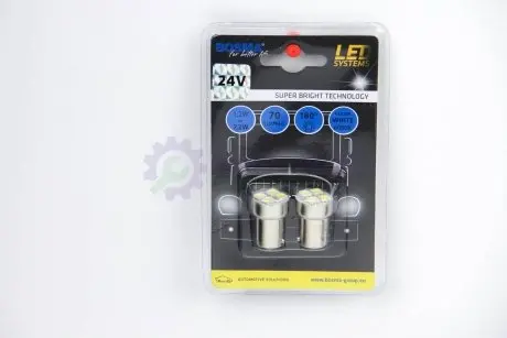 Автолампа BA15S LED 24V 4XSMD 5050 LED WHITE (2 шт) Bosma 5417