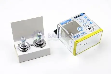Автолампа H4 PLUS 120% 12V 60/55W P43T Упаковка 2шт Bosma 5455