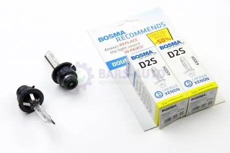 Лампа ксенонова D2S XENON 85V 35W P32D-2 4300K (2 шт) Bosma 6791D