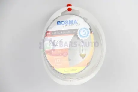 Автолампа H7 CLASSIC GOLD 12V 55W PX26D Упаковка 2шт Bosma 8924