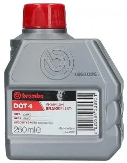 Тормозная жидкость (DOT 4), 0.25л BREMBO LA4002