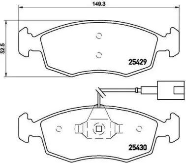 Гальмівні колодки, дискові BREMBO P23138