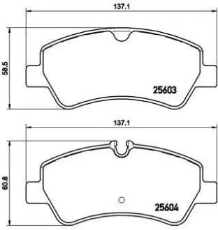 Гальмівні колодки, дискові BREMBO P24160