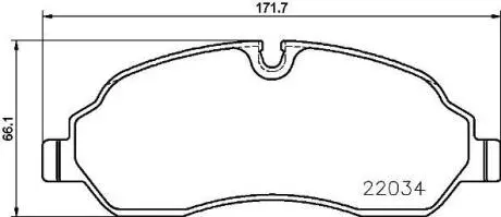 Гальмівні колодки, дискові BREMBO P24171