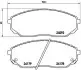 Комплект гальмівних колодок з 4 шт. дисків BREMBO P30019 (фото 1)