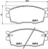 Колодка тормозов. диск. HYUNDAI ACCENT, KIA RIO II передн. (выр-во) BREMBO P 30 026 (фото 1)