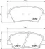 Комплект тормозных колодок из 4 шт. дисков BREMBO P30073 (фото 1)