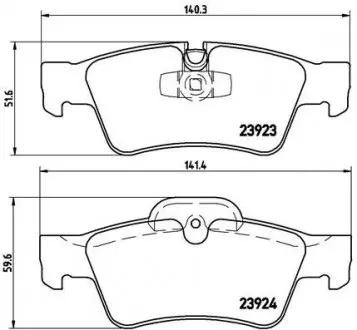 Колодки тормозные дисковые BREMBO P50064