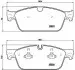 Комплект гальмівних колодок з 4 шт. дисків BREMBO P50102X (фото 2)