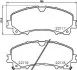 Колодки гальмівні дискові (комплект 4 шт) BREMBO P56106 (фото 1)