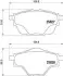 Гальмівні колодки зад. Citroen C4/Peugeot 308 II 13- (Bosch) BREMBO P 61 124 (фото 1)