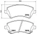 Комплект тормозных колодок из 4 шт. дисков BREMBO P83064 (фото 1)