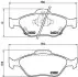 Комплект тормозных колодок из 4 шт. дисков BREMBO P83085 (фото 1)