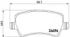 Комплект тормозных колодок из 4 шт. дисков BREMBO P86021 (фото 1)