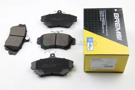 Тормозные колодки пер. MITSUBISHI COLT/SMART FORFOUR/VOLVO S40 I/V40 95-12 (TRW) BREMSI BP2703