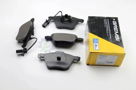 Тормозные колодки пер. T4 1.9/2.4/2.5 D/TDI -03 (R16) (с датчиком) BREMSI BP3076