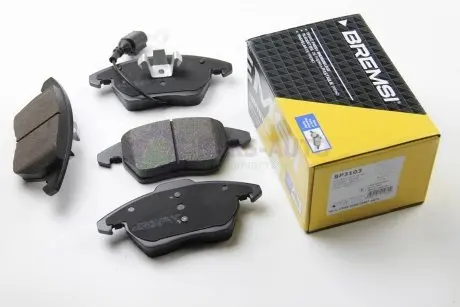 Тормозные колодки пер. A1/A3/Altea/Beetle/Caddy/Up (04-21) BREMSI BP3103