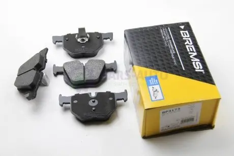 Гальмівні колодки зад. BMW 3(E90)/5(E60) (ATE) (122x58,2x17) BREMSI BP3173