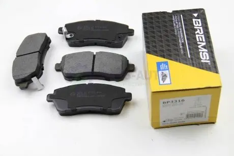 Гальмівні колодки пер. Ford Fiesta VI 08- (TRW) BREMSI BP3316