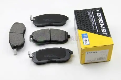 Гальмівні колодки пер. Suzuki SX4 06-/Nissan Tiida 07-12 (Hitachi) BREMSI BP3342