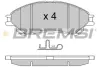 Гальмівні колодки пер. SUZUKI SX4 S-CROSS/VITARA 1.0-1.6 15- (AKEBONO) BREMSI BP3603 (фото 1)