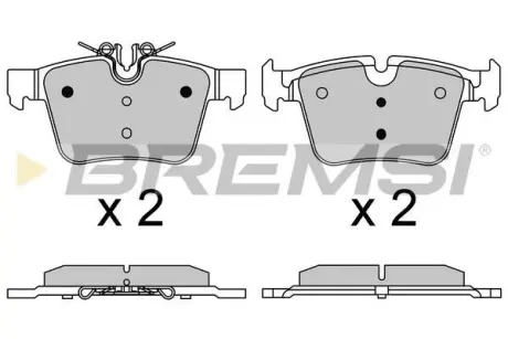 Гальмівні колодки зад. MB C-CLASS W205 13- (ATE-TEVES) BREMSI BP3642