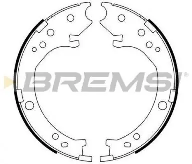 Гальмівні колодки зад. golf i/ii/passat/polo/audi 80 >01 BREMSI GF0716