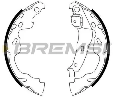 Гальмівні колодки зад. YARIS 1.0-1.5 99-05 (BOSCH) BREMSI GF0961
