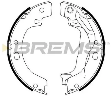 Гальмівні колодки зад. COROLLA 1.4-2.0 00-07 (LUCAS GIRLING) BREMSI GF0970