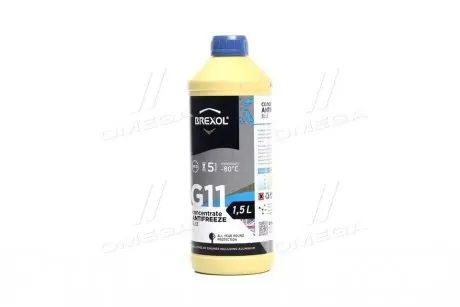 Антифриз <> BLUE CONCENTRATE G11 (-80C) 1,5L BREXOL Antf-032