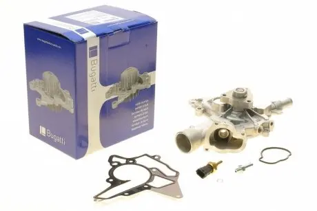 Насос води Opel Astra G/H/Corsa C/D 1.2 16V/1.4 00-14/Combo 1.4 16V 05- (B/B) (8лоп) (с датчиком t) BUGATTI PA10318