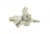 Насос води Opel Astra G/H/Corsa C/D 1.2 16V/1.4 00-14/Combo 1.4 16V 05- (B/B) (8лоп) (с датчиком t) BUGATTI PA10318 (фото 5)