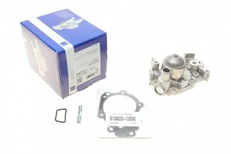 Насос воды Renault Kangoo/Clio/Twingo 1.2 98-/Nissan Kubistar 1.2 03- (B/B) (6 лоп) BUGATTI PA7717