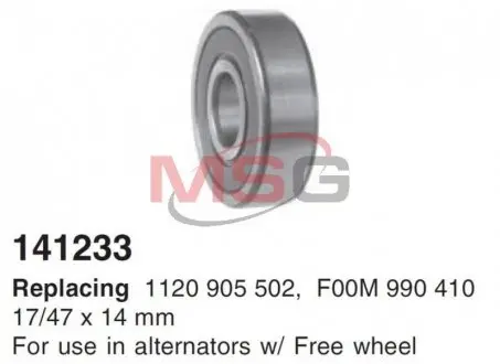 Підшипник кульковий d>30 CARGO 141233