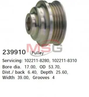 Шків ременя генератора CARGO 239910