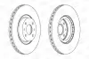 Диск тормозной передний (кртано 2) Fiat Doblo (01-), Bravo (I,II) CHA CHAMPION 561387CH (фото 1)