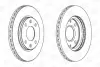 Диск тормозной передний (кртано 2) Peugeot 106, 205, 206, 306 CHAMPIO CHAMPION 561409CH (фото 1)