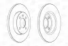 Диск гальмівний передній (кратно 2) VW CADDY II (95-04), Golf III (89-98) CHAMPION 561491CH (фото 1)