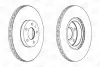 Диск тормозной передний (кртано 2) Fiat Doblo (07-) CHAMPION 561520CH (фото 1)