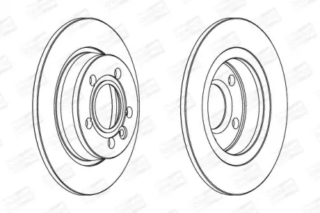 Диск тормозной задний (кратно 2) Ford Galaxy I/ VW Sharan (97-10) CHA CHAMPION 562057CH