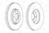 Диск тормозной передний (кртано 2) Opel Astra (G,H), Corsa D, Zafira B (CHAMPION 562240CH (фото 1)