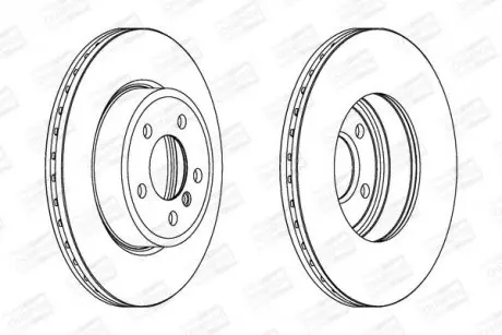 Диск гальмівний передній (кратно 2) Bmw X3 (04-) CHAMPION 562350CH