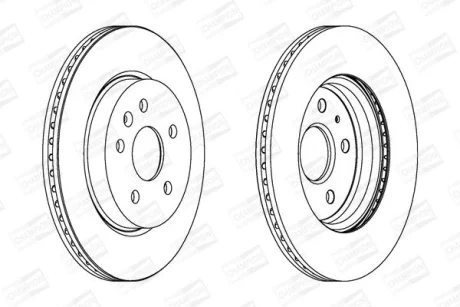 Гальмівний диск зад. Opel Insignia 08- (315x23) (вент.) компл. 2шт CHAMPION 562463CH