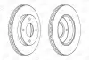 Диск тормозной передний (кртано 2) Mitsubishi Colt VI/ Smart Forfour (04-06) (56 CHAMPION 562575CH (фото 1)