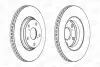 Диск тормозной передний (кратно 2шт.) TOYOTA AURIS (_E15_) 06-12, AVENSIS (_T27_) 09-18 CHAMPION 562649CH (фото 1)