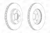Диск тормозной передний (кртано 2) Ford Focus III CHAMPION 562752CH (фото 1)