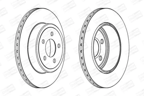 Гальмівний диск задн. CHRYSLER 300C 04- CHAMPION 563034CH-1