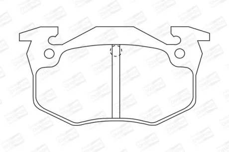 Гальмівні колодки зад. Peugeot 206 99-/Renault Megane I 96-03 CHAMPION 571334CH