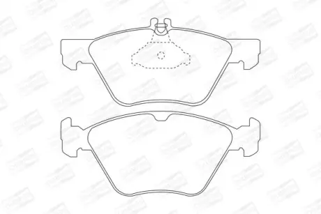Колодки тормозные дисковые передние MB E-Class (W210), S-Class (W220) CHAMPION 571876CH