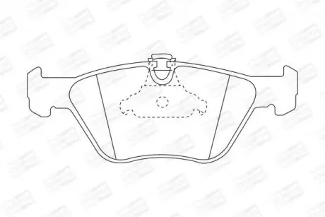 Колодки тормозные дисковые передние BMW 520i, 523i, 525, 525i, 528i, 530d, 535i, M535 CHAMPION 571880CH